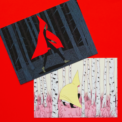 LITTLE HOOD GIRLS print by XUH