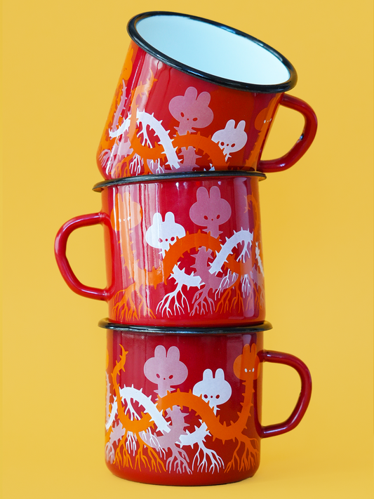 ROOTS enamel mug by XUH & KLUB ZIN