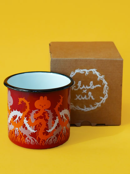 ROOTS enamel mug by XUH & KLUB ZIN