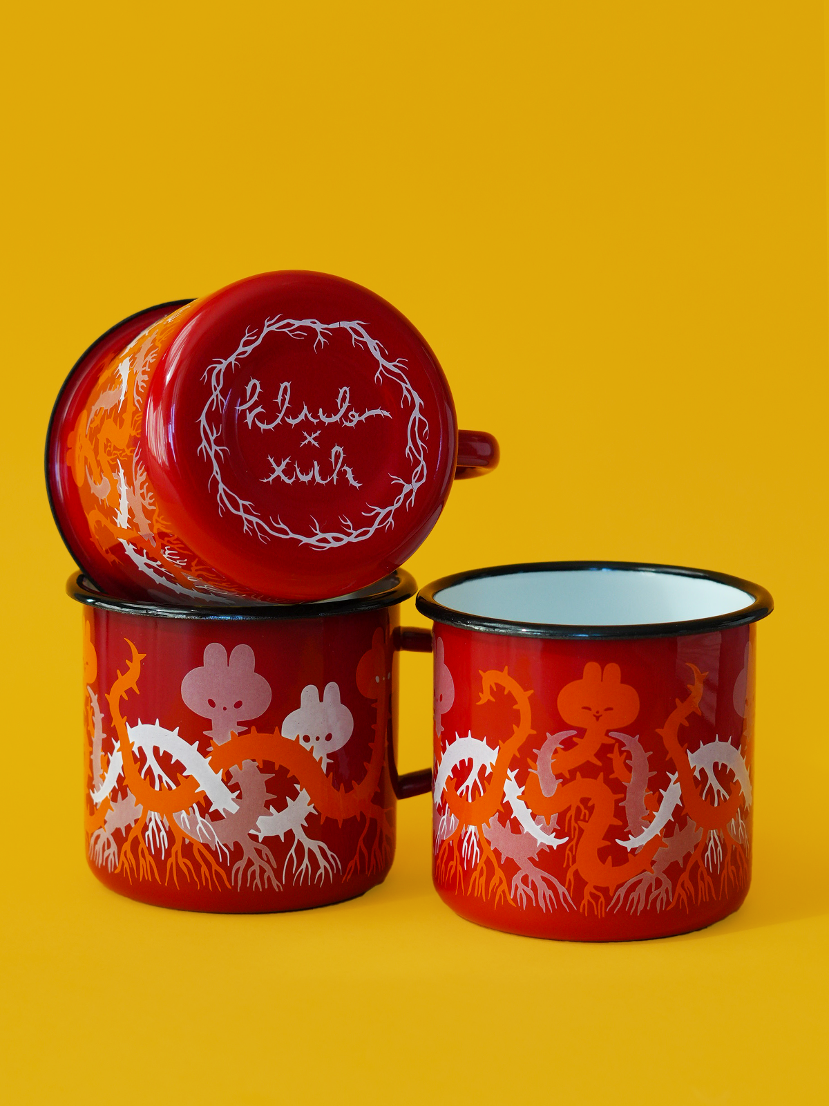 ROOTS enamel mug by XUH & KLUB ZIN