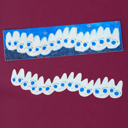 BUNNY CENTIPEDE sticker by JAVVIE