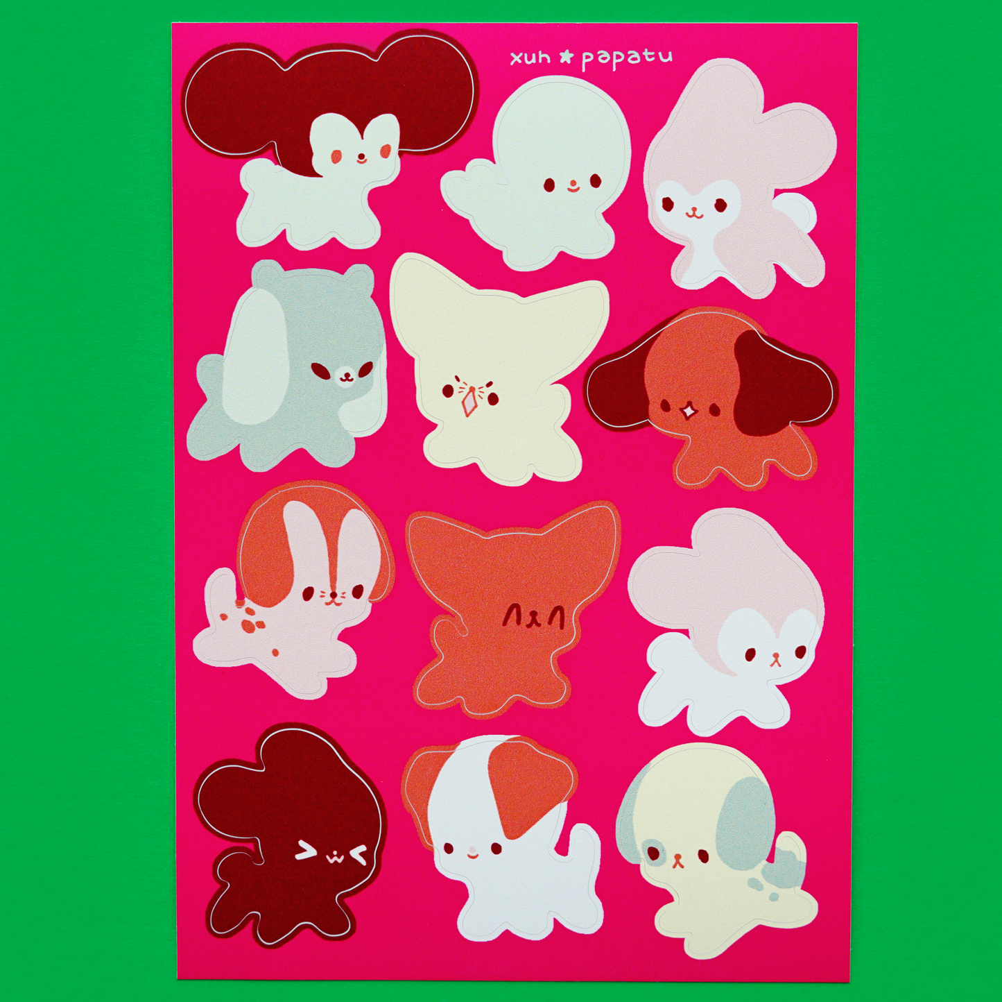 PUPS sticker sheet by XUH