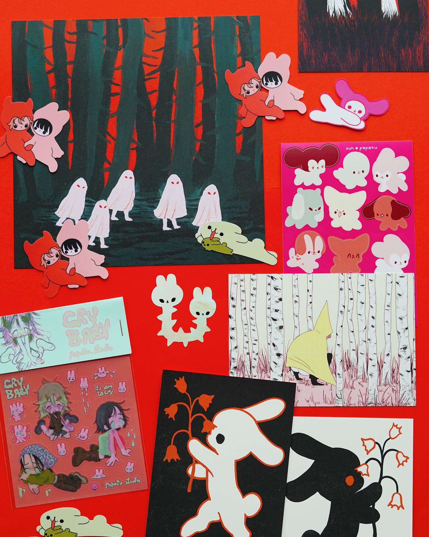 GHOSTS IN THE FOREST print by xuh