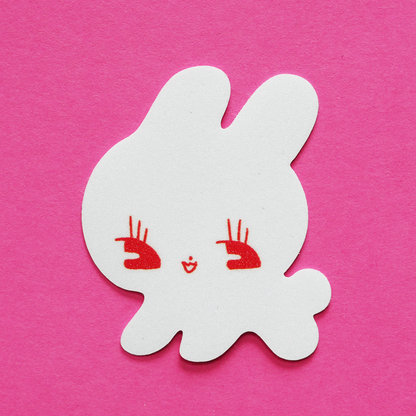 WHITE RABBITTO sticker by XUH