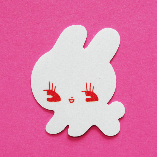 WHITE RABBITTO sticker by XUH