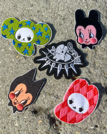 CAT & BUN embroidery patch by XUH