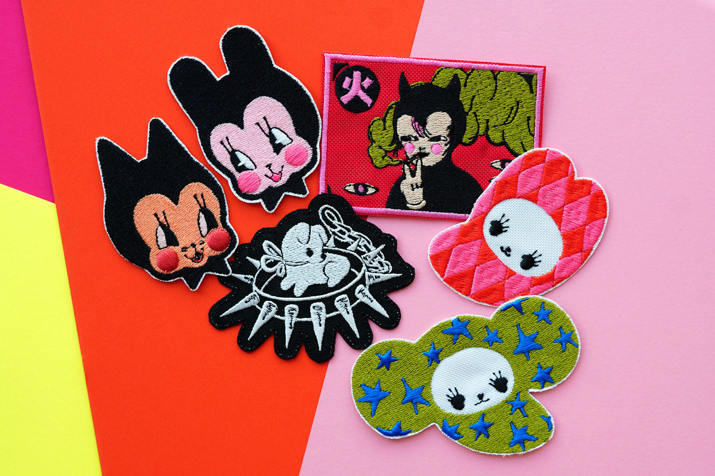 CAT & BUN embroidery patch by XUH