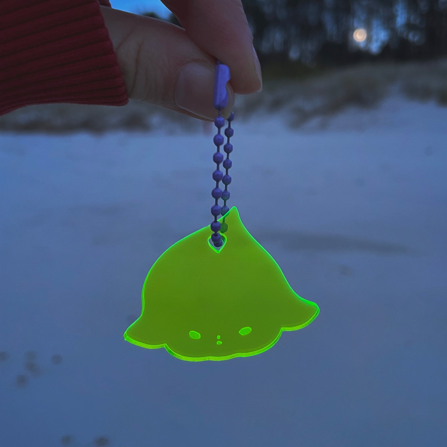 FLUO fluorescent acrylic keychains by XUH