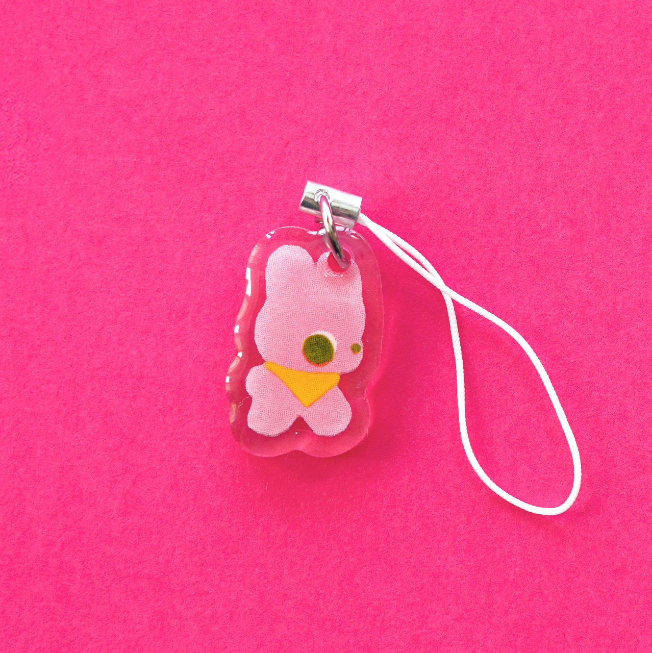 FELT BUNNY acrylic charm by XUH
