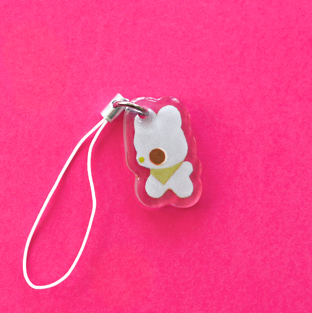 FELT BUNNY acrylic charm by XUH