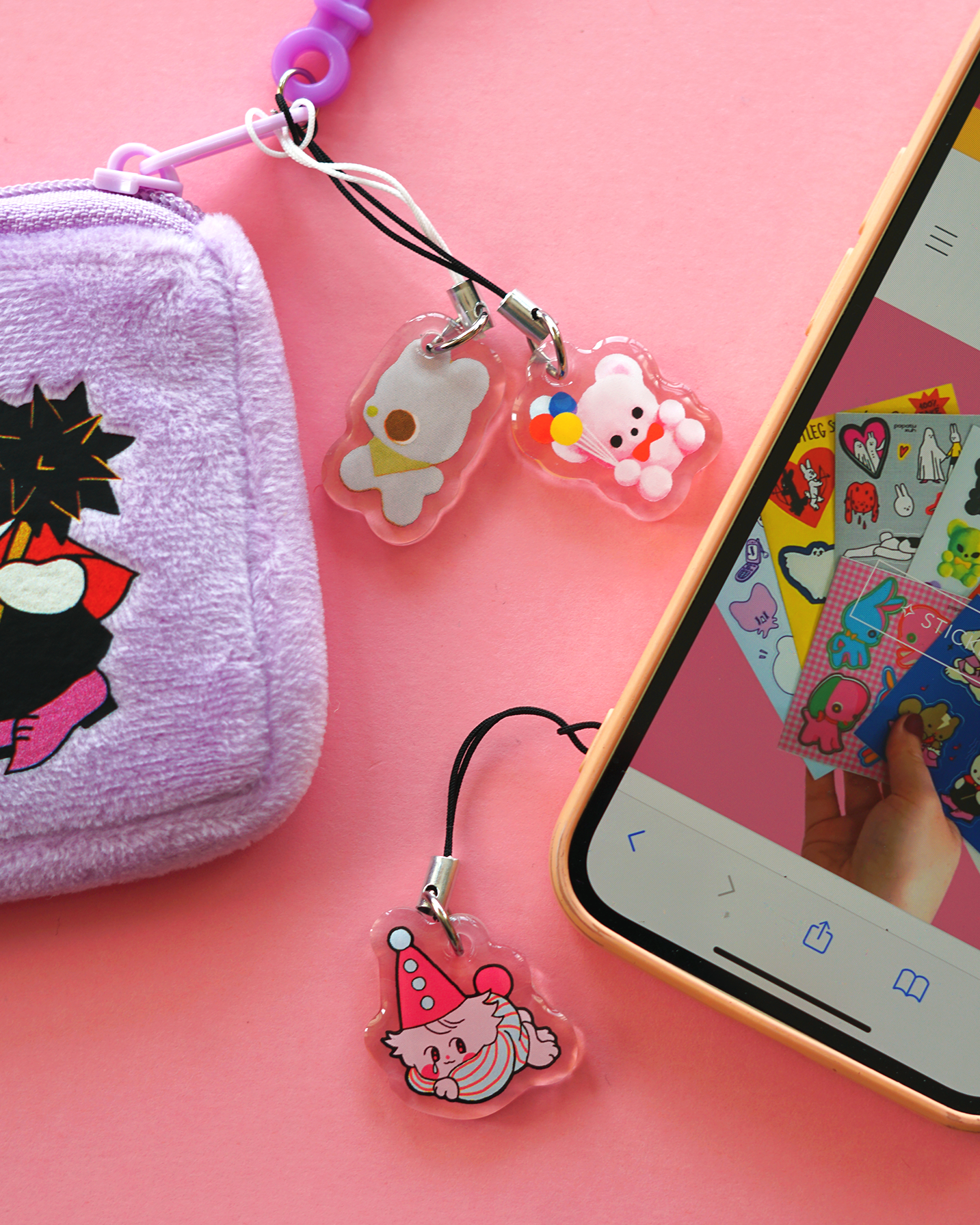 LIL CLOWN acrylic charm by XUH