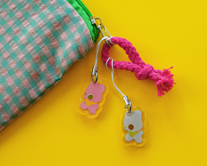 FELT BUNNY acrylic charm by XUH