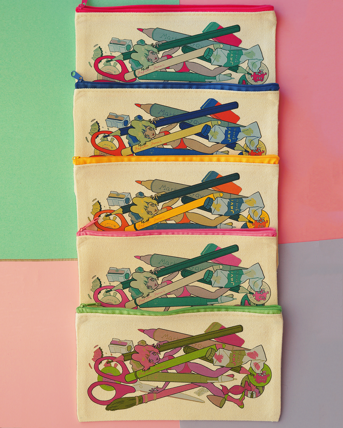 PENCIL CASE GIRL pencil case by JAVVIE