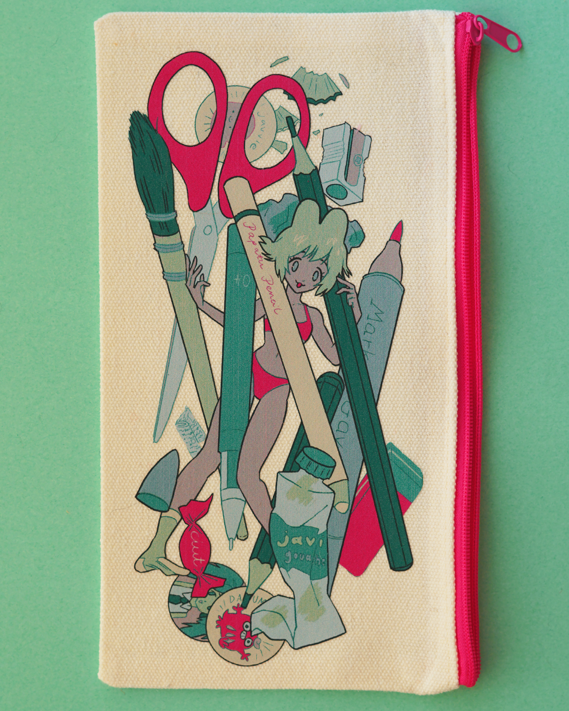 PENCIL CASE GIRL pencil case by JAVVIE