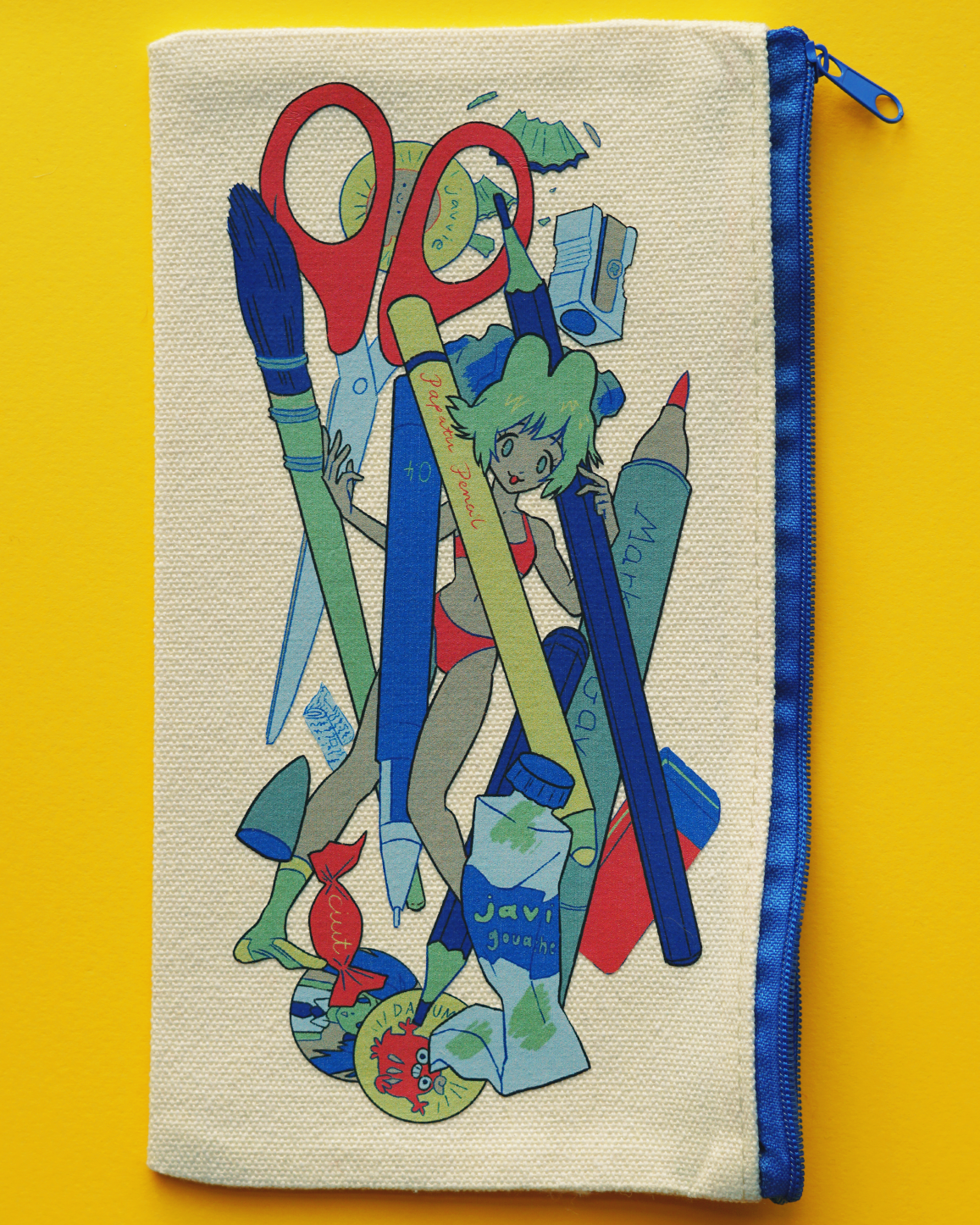 PENCIL CASE GIRL pencil case by JAVVIE