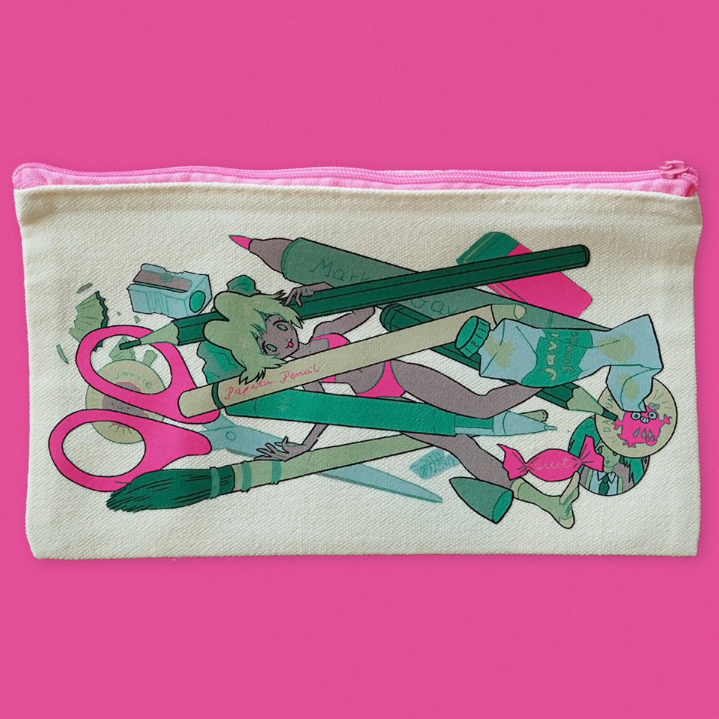 PENCIL CASE GIRL pencil case by JAVVIE
