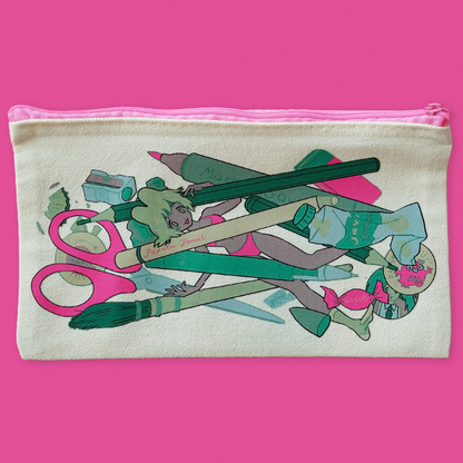 PENCIL CASE GIRL pencil case by JAVVIE