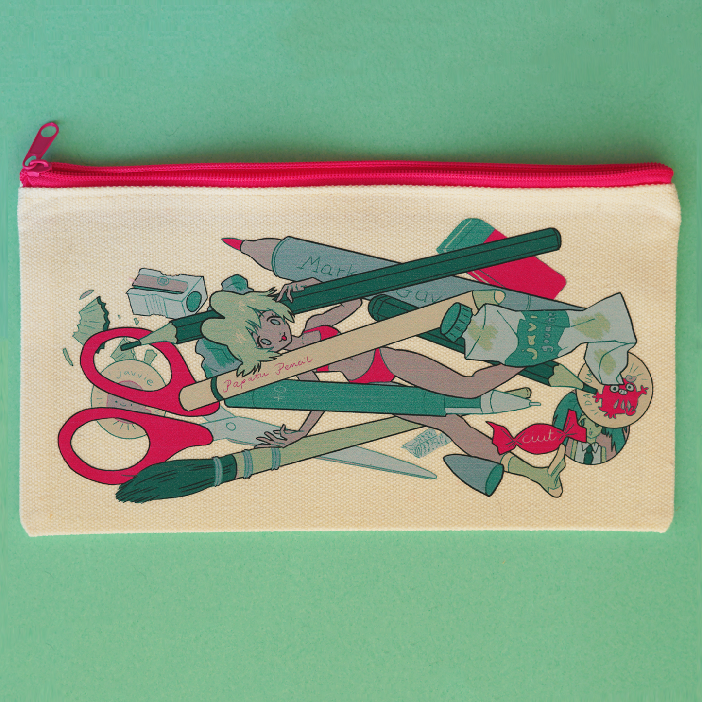 PENCIL CASE GIRL pencil case by JAVVIE