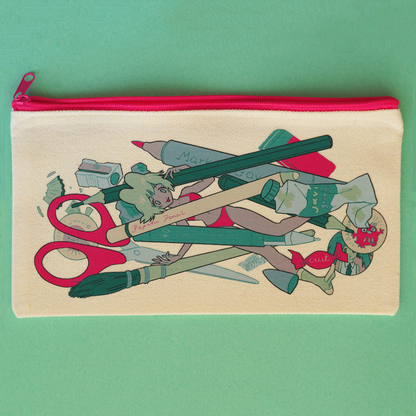 PENCIL CASE GIRL pencil case by JAVVIE