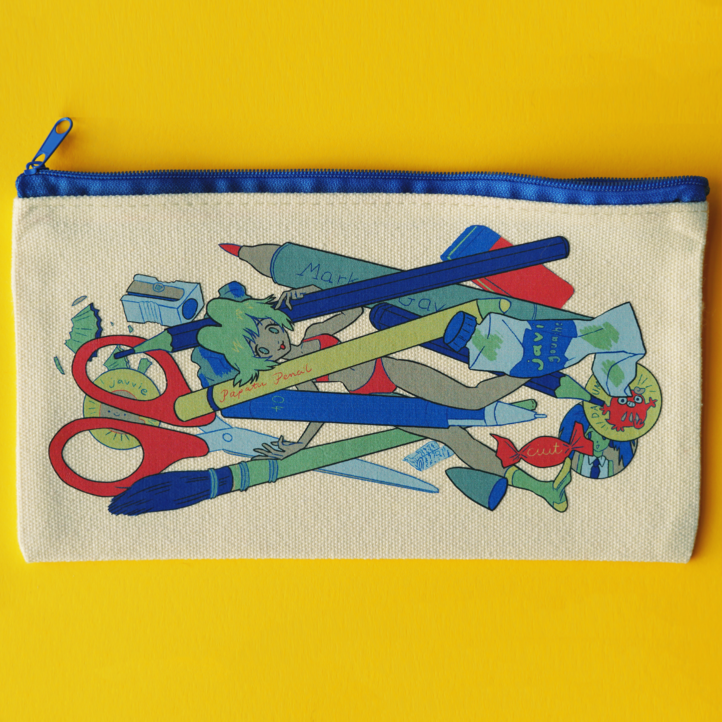 PENCIL CASE GIRL pencil case by JAVVIE