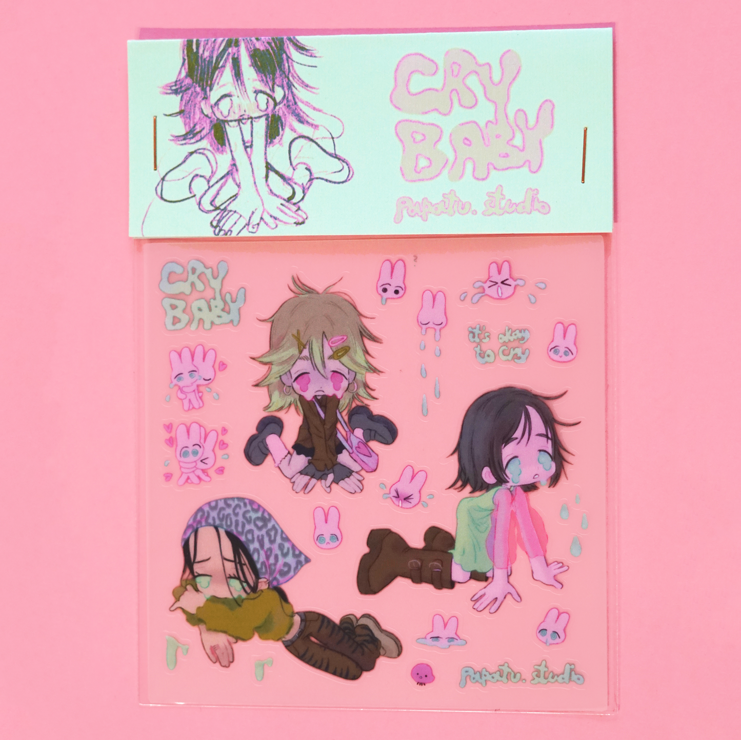 CRY BABY sticker sheet by JAVVIE