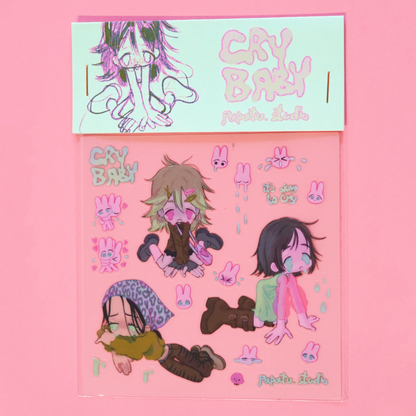 CRY BABY sticker sheet by JAVVIE
