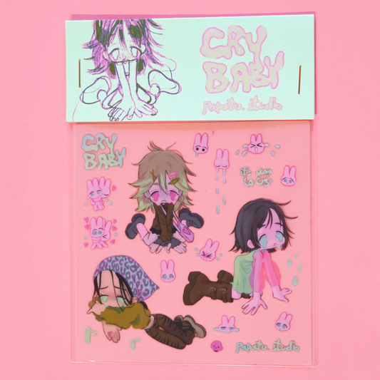 CRY BABY sticker sheet by JAVVIE