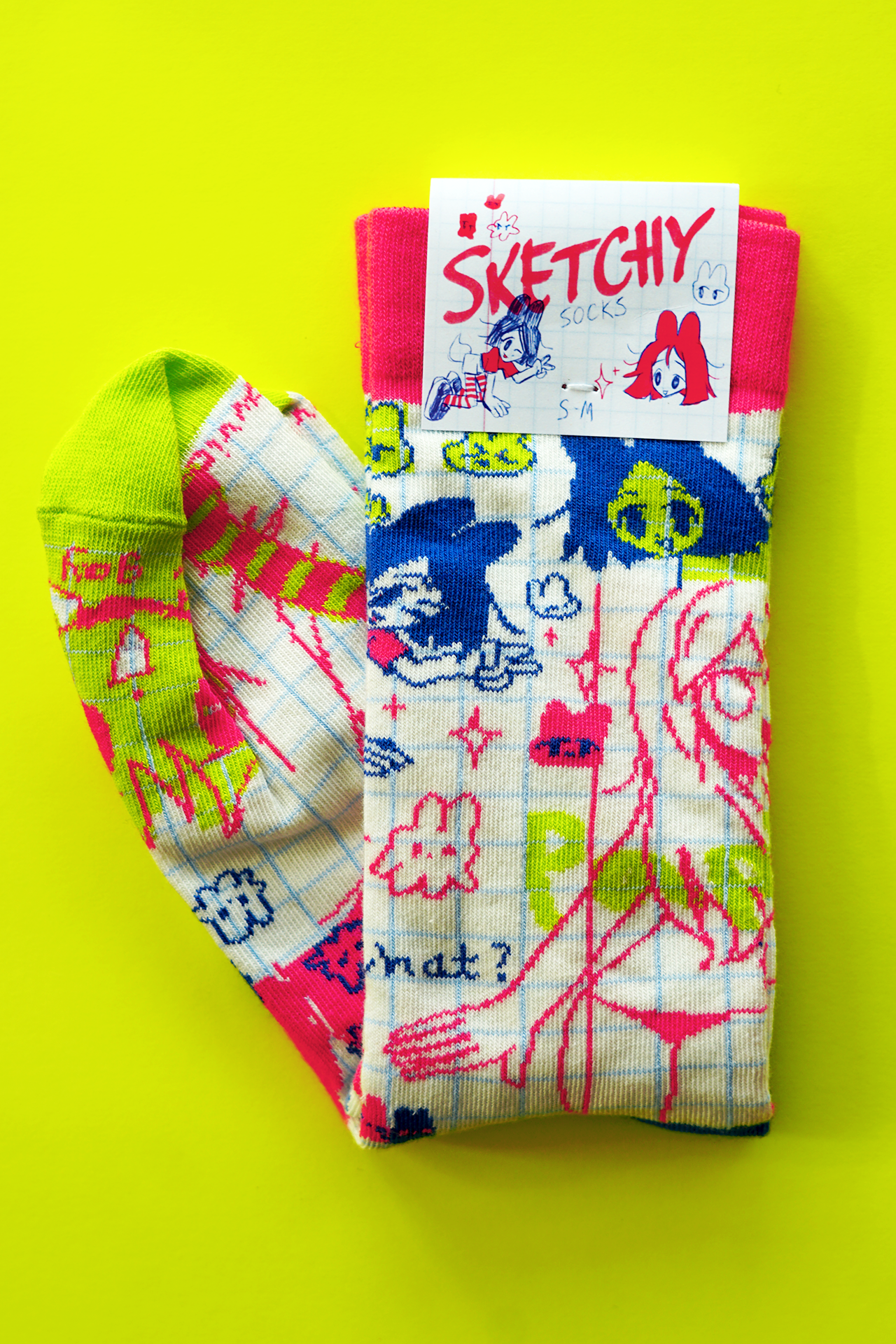 SKETCHY socks by JAVVIE