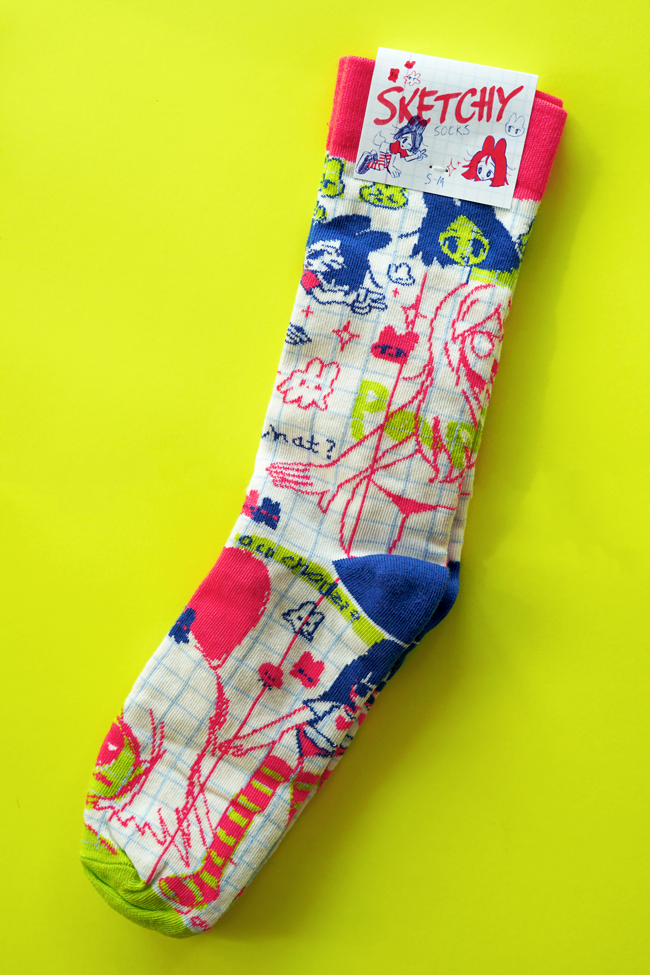 SKETCHY socks by JAVVIE