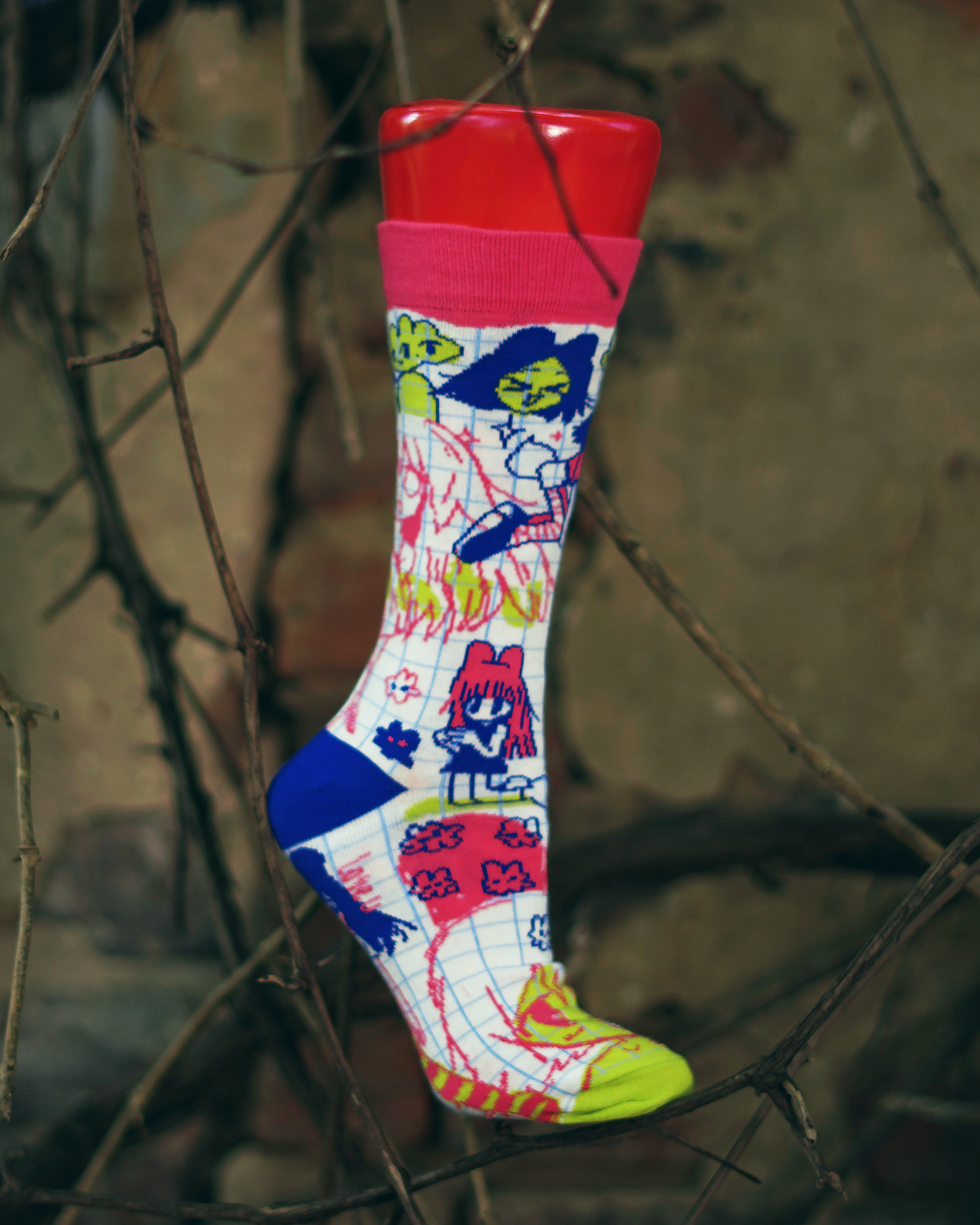 SKETCHY socks by JAVVIE