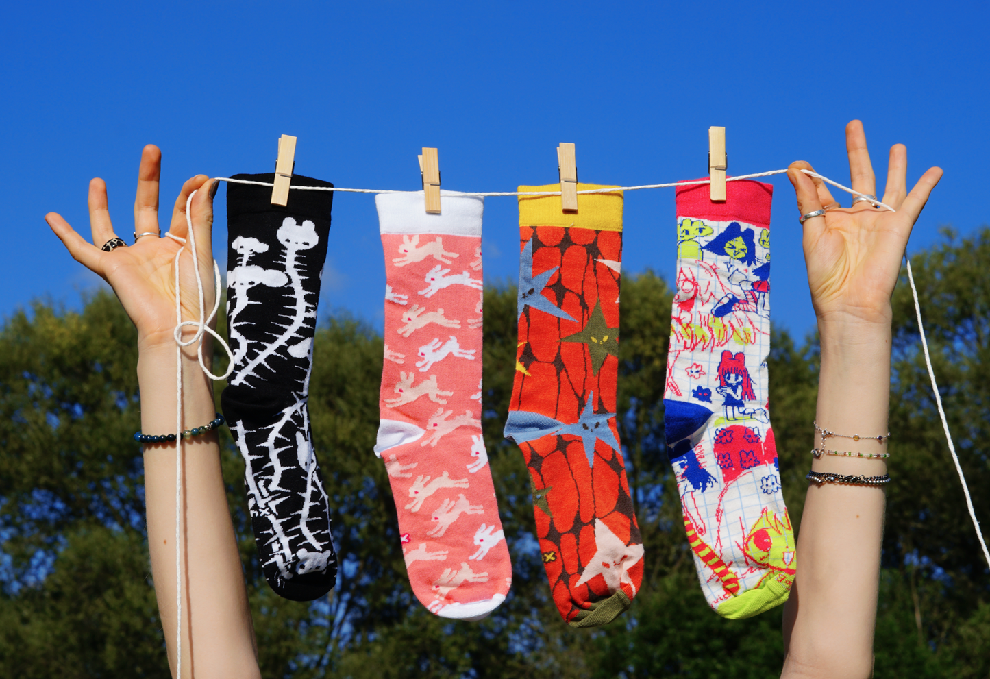 SKETCHY socks by JAVVIE