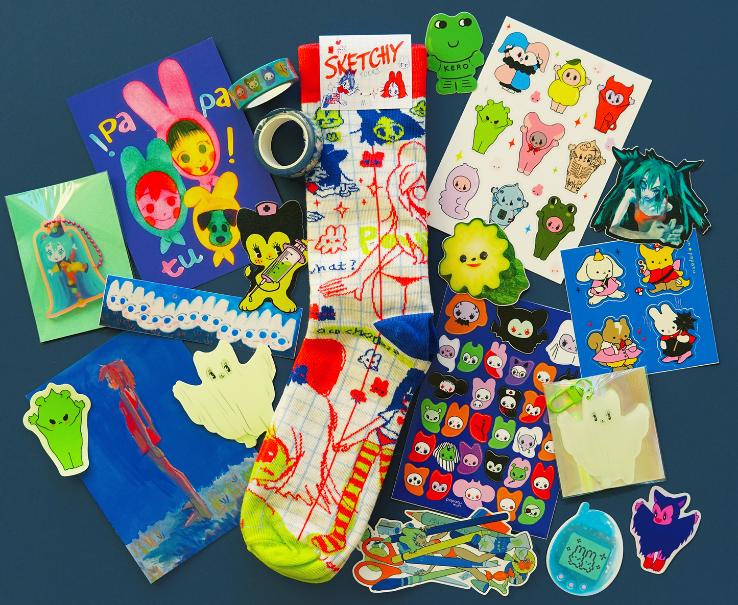 SKETCHY socks by JAVVIE