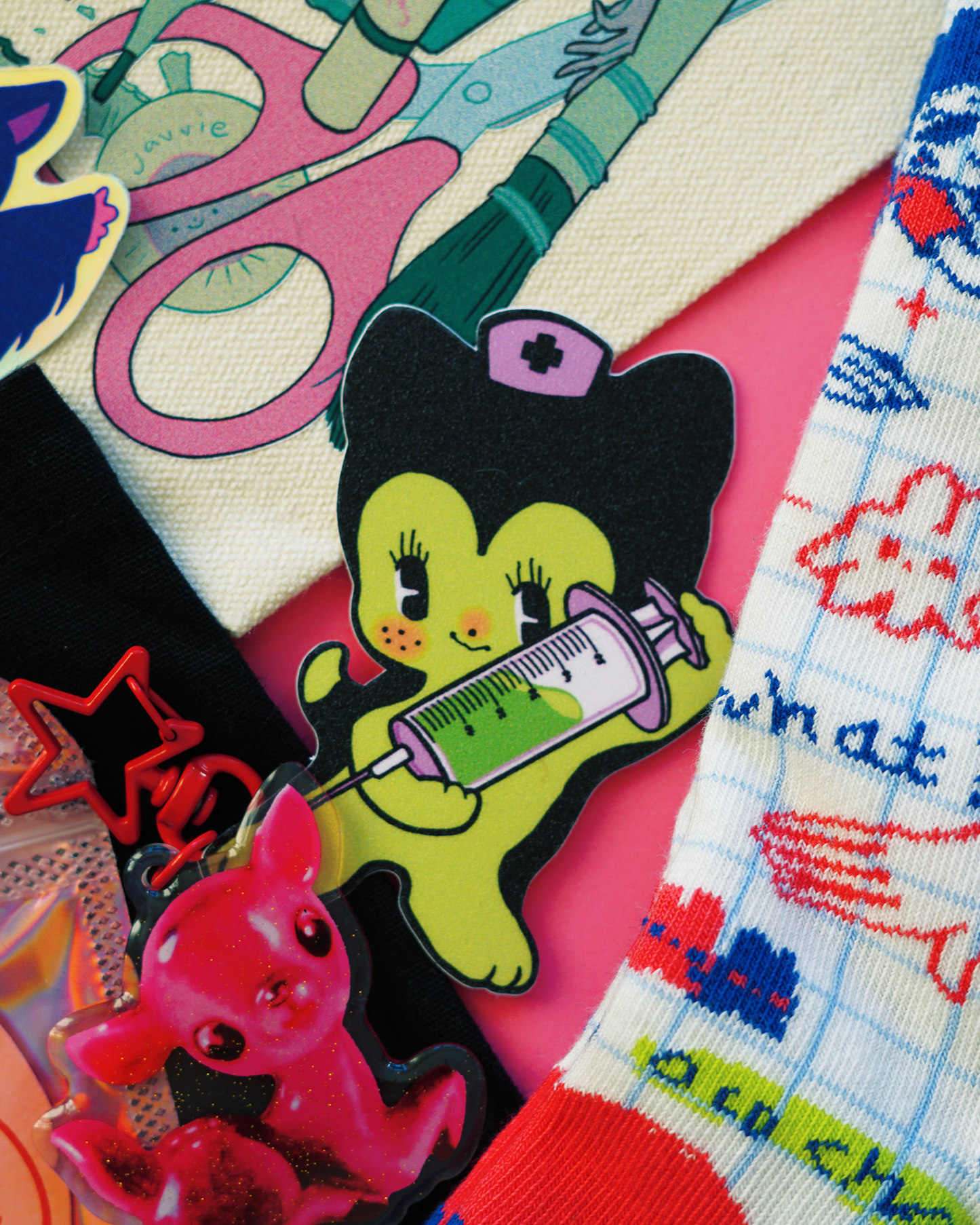 NURSE CAT sticker by XUH