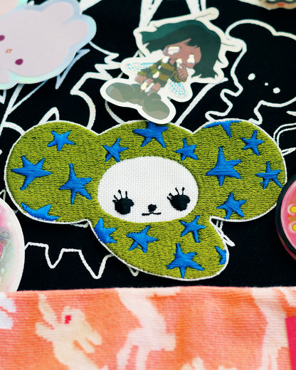 BEAN BUNNY embroidery patch by XUH