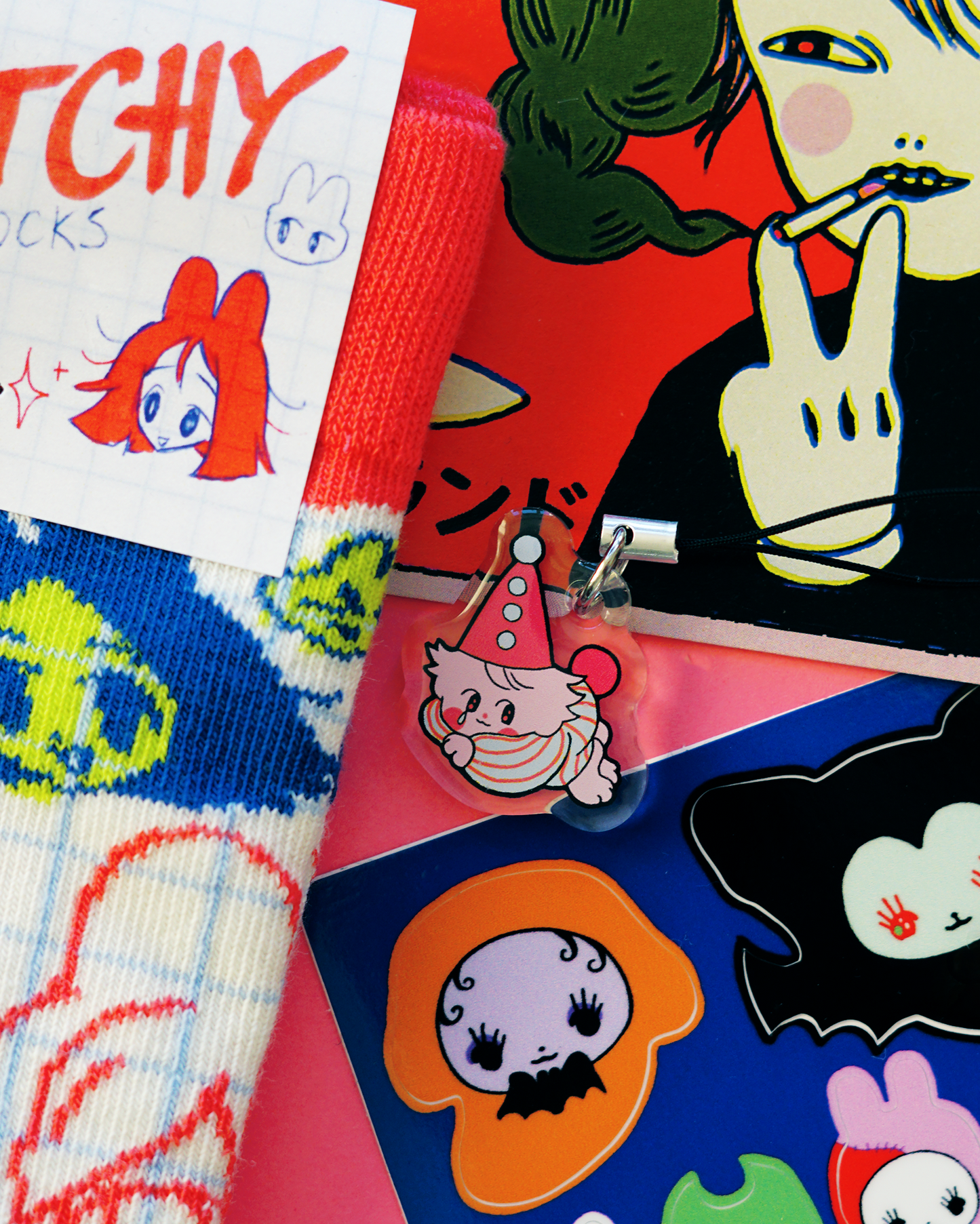 LIL CLOWN acrylic charm by XUH