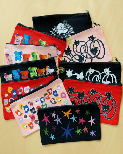 FLOCKED TEDDY BEARS pencil case by XUH