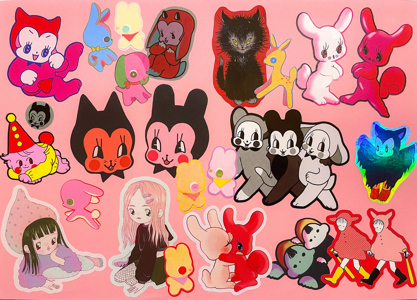 PLUSHIES sticker sheet by XUH