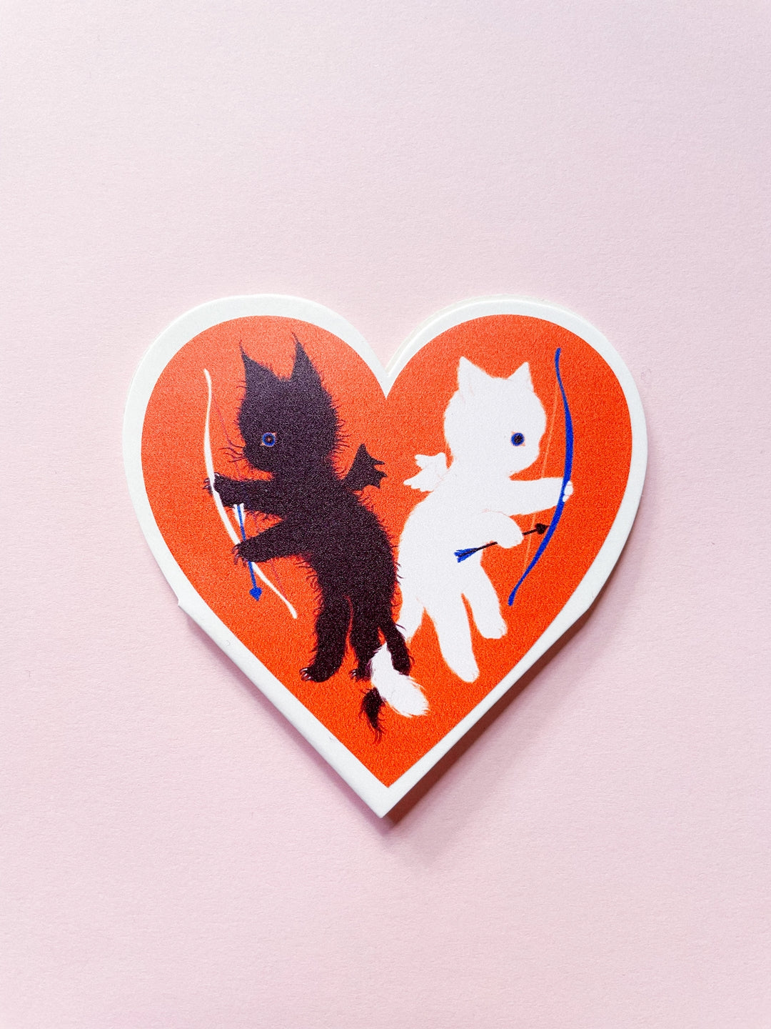 CUPID CATS - heart-shaped matchbook by XUH